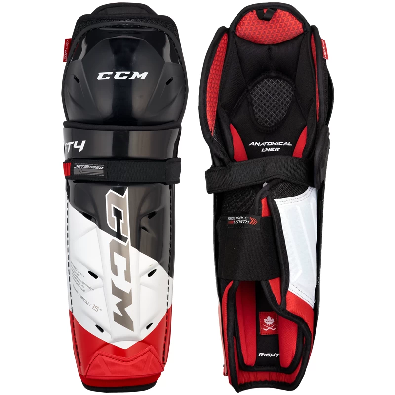 CCM JetSpeed FT4 Shin Guards - SENIOR 3 CCM JetSpeed FT4 Shin Guards - SENIOR