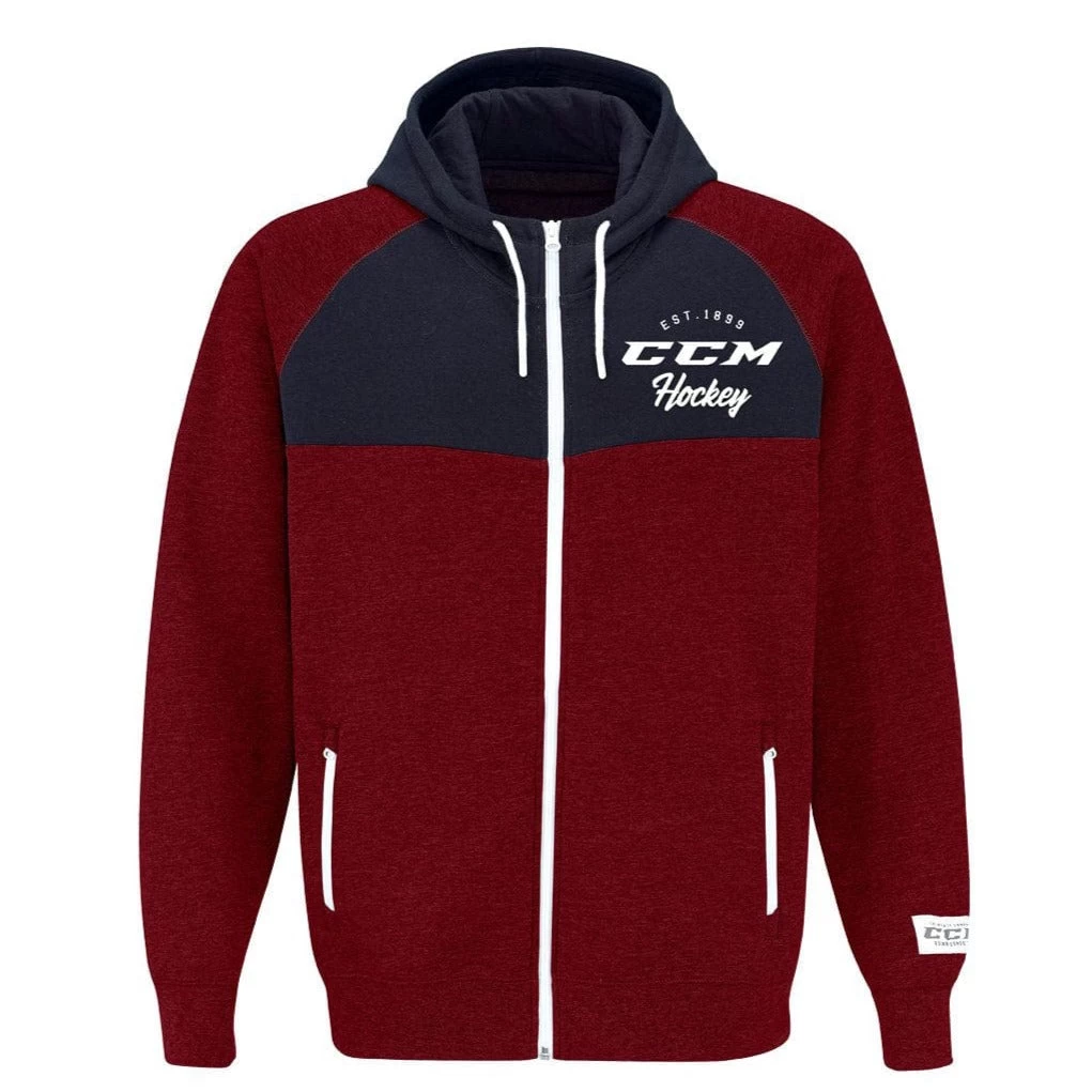 CCM Academy Full-Zip Mens Hoodie 4 CCM Academy Full-Zip Mens Hoodie - Image 2