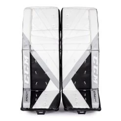 CCM Extreme Flex E5.9 Intermediate Goalie Leg Pads - Source Exclusive -Ccm Shop ccm leg pads ccm extreme flex e5 9 intermediate goalie leg pads source exclusive white white black silver 30 1 28744300068930