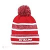 CCM Fleece Pom Knit Toque -Ccm Shop ccm toques ccm fleece pom knit toque red osfa 28744390934594