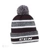 CCM Fleece Pom Knit Youth Toque -Ccm Shop ccm toques ccm fleece pom knit youth toque black yth 28744391131202